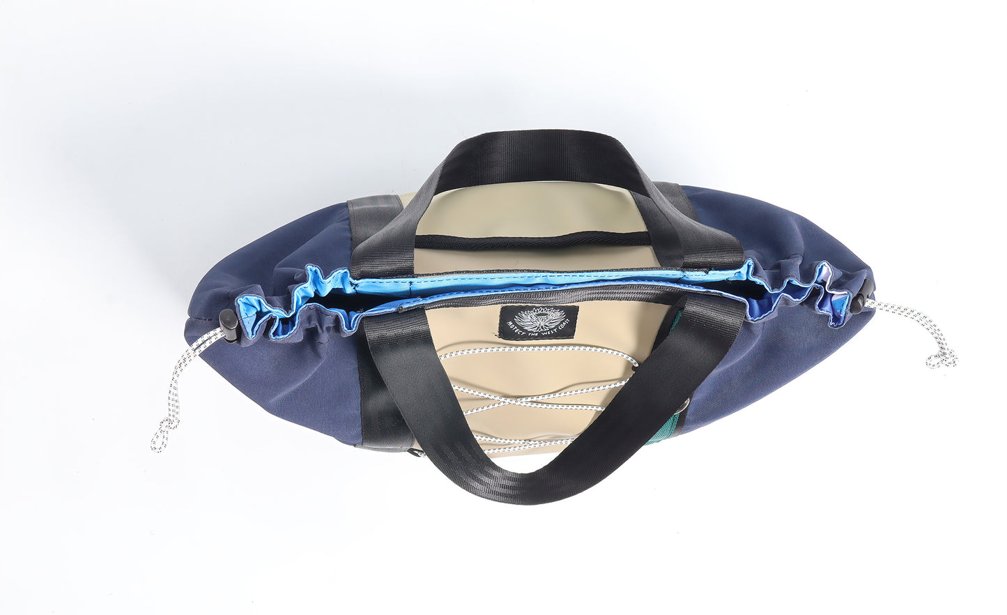Drawcord Tote bag (Navy)