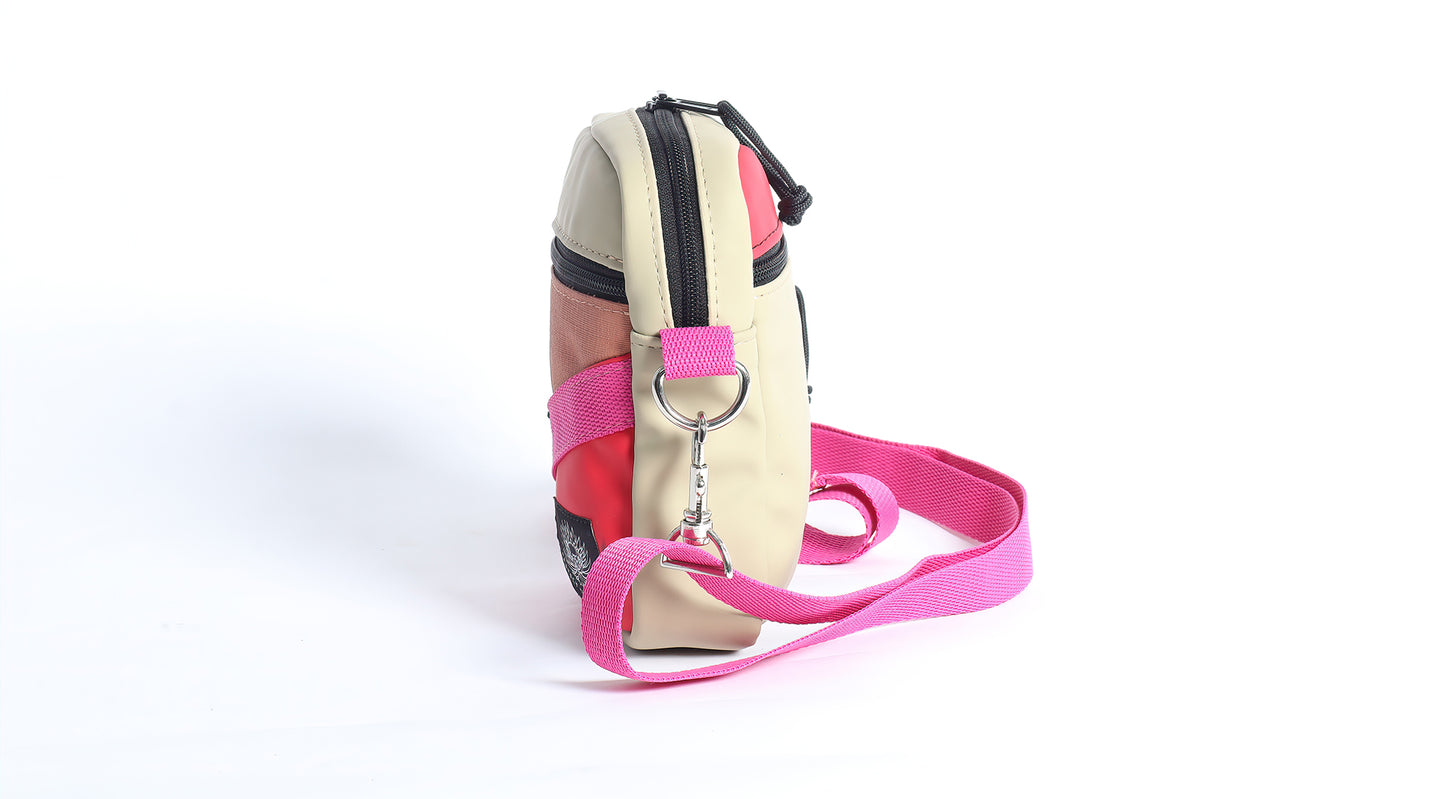 Mini Square Cross Body (Pink)