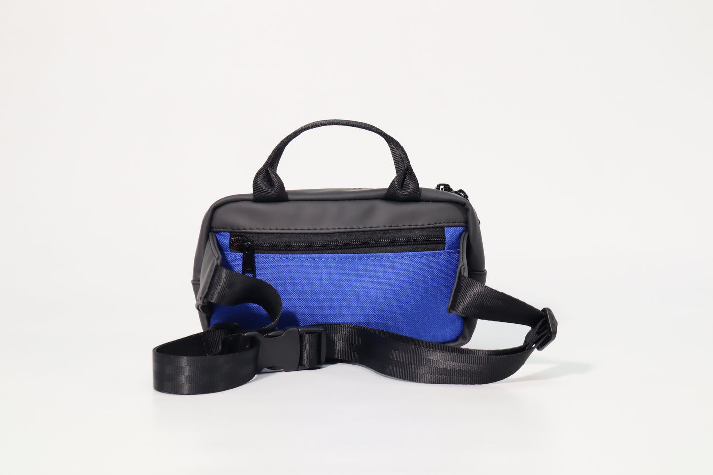 Mini Top Handle Cross Body (Black-Blue)