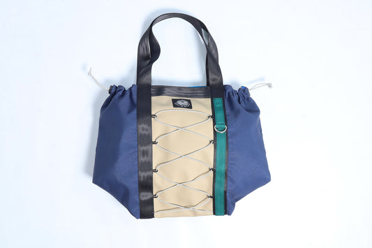 Drawcord Tote bag (Navy)