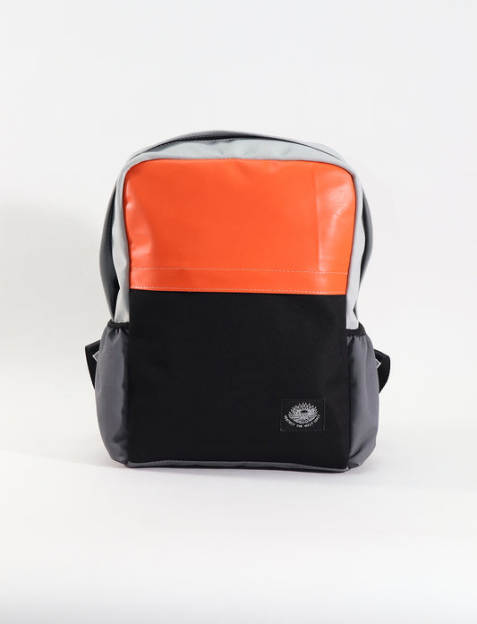 Concealed Zip Backpack Medium (B-Orange-G)