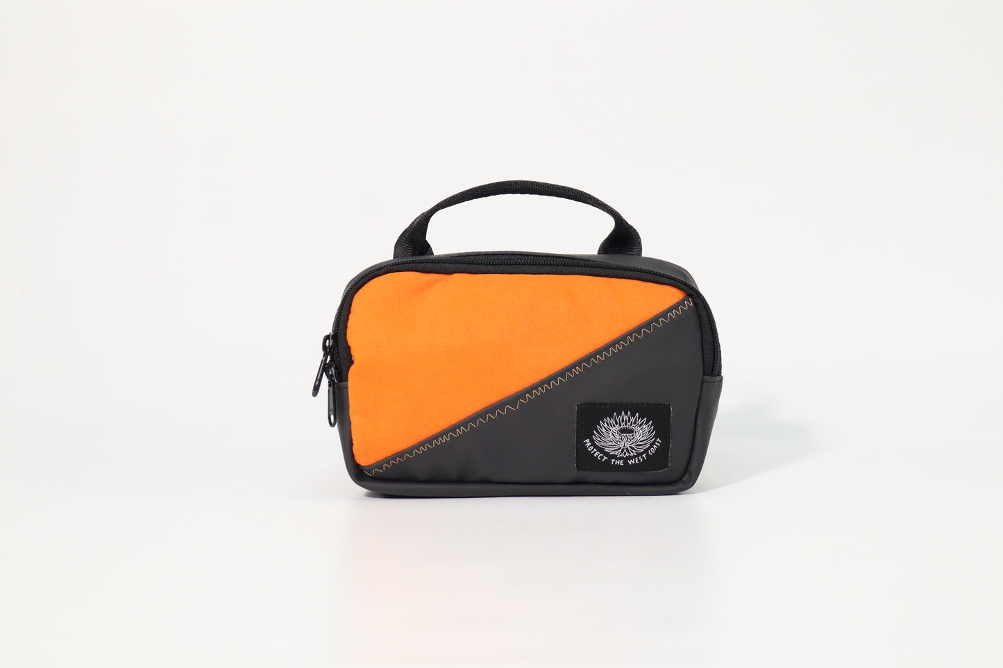 Mini Top Handle Cross Body (Black-Orange)