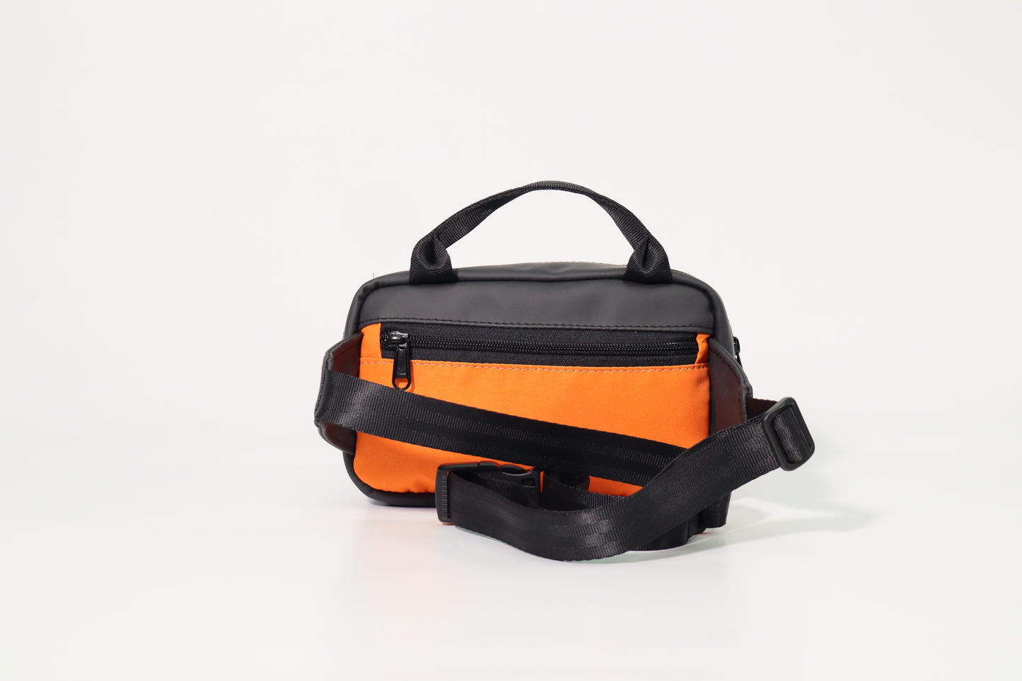 Mini Top Handle Cross Body (Black-Orange)