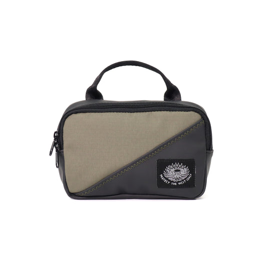 Mini Top Handle Cross Body (Black-Olive)