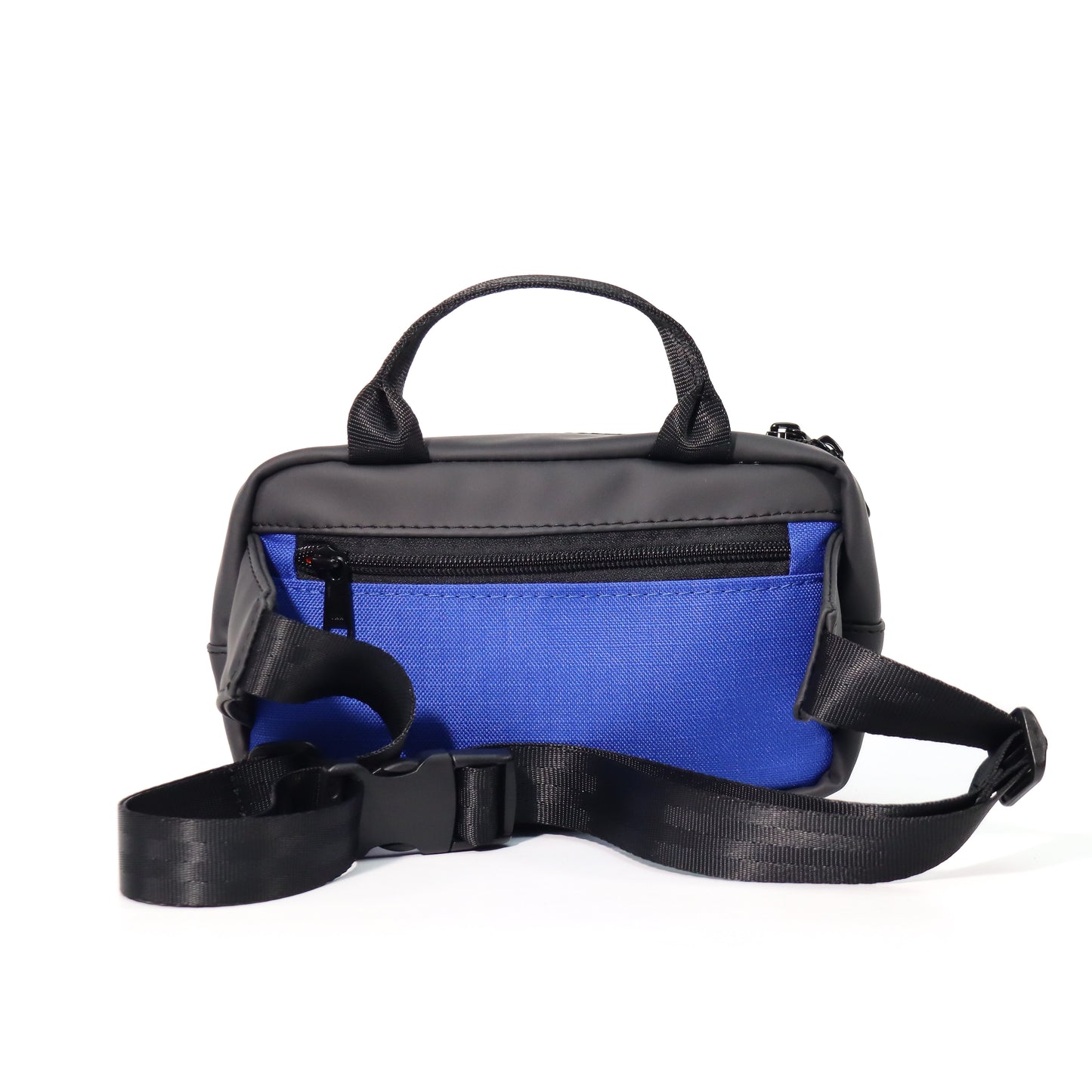 Mini Top Handle Cross Body (Black-Blue)