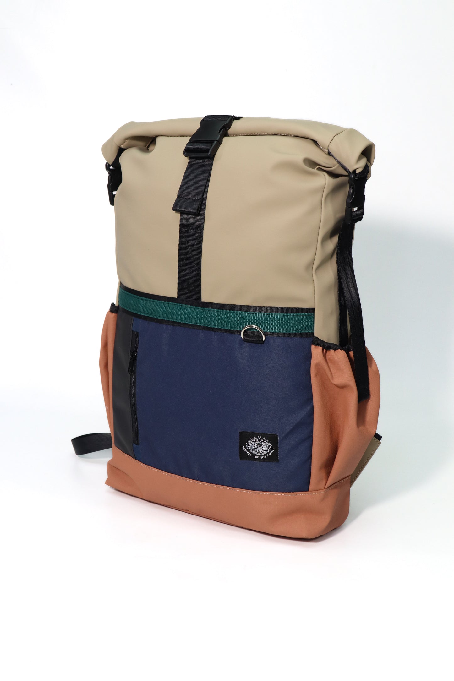 Roll Top Backpack (B-Navy)
