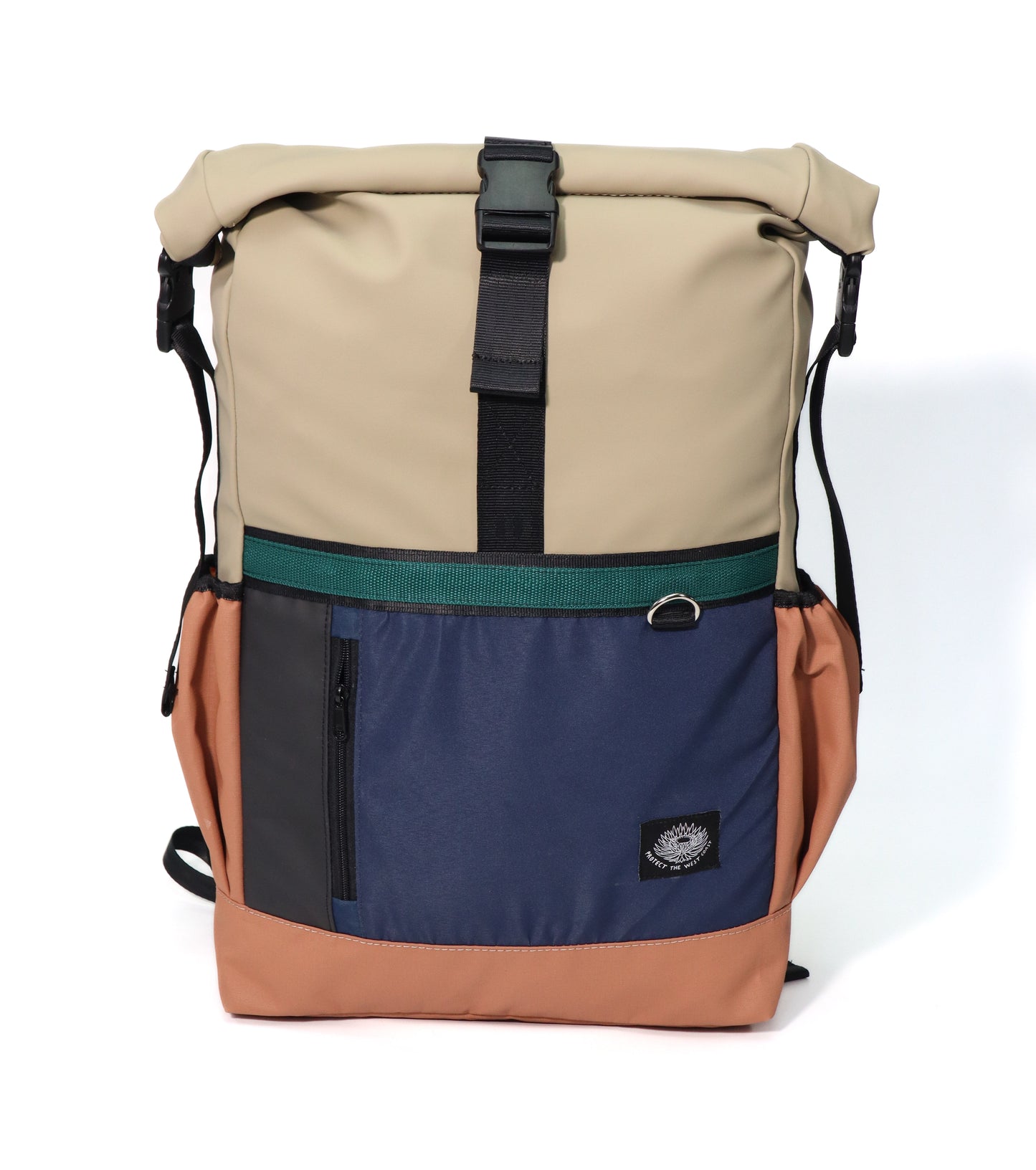 Roll Top Backpack (B-Navy)