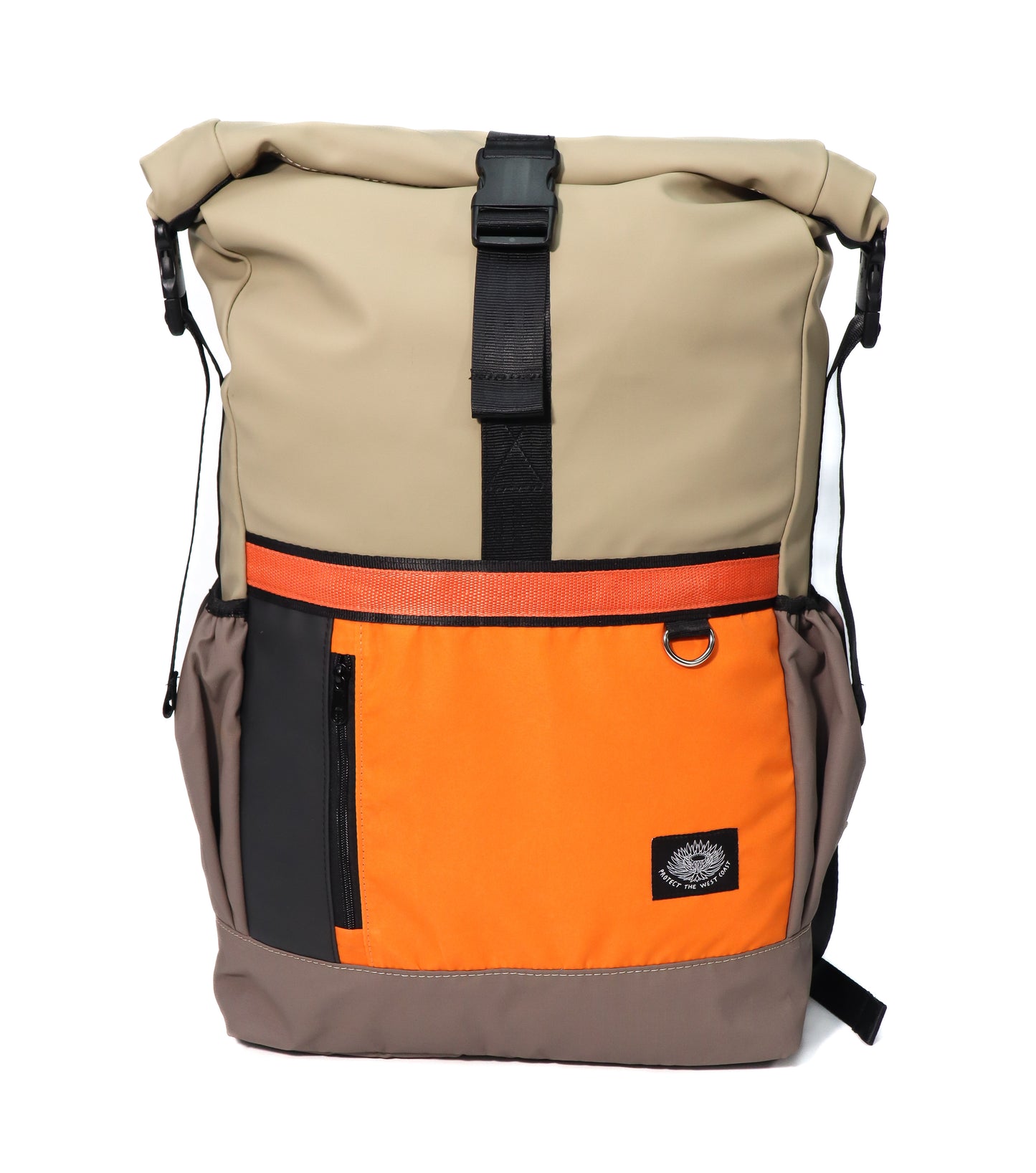 Roll Top Backpack (B-Orange)