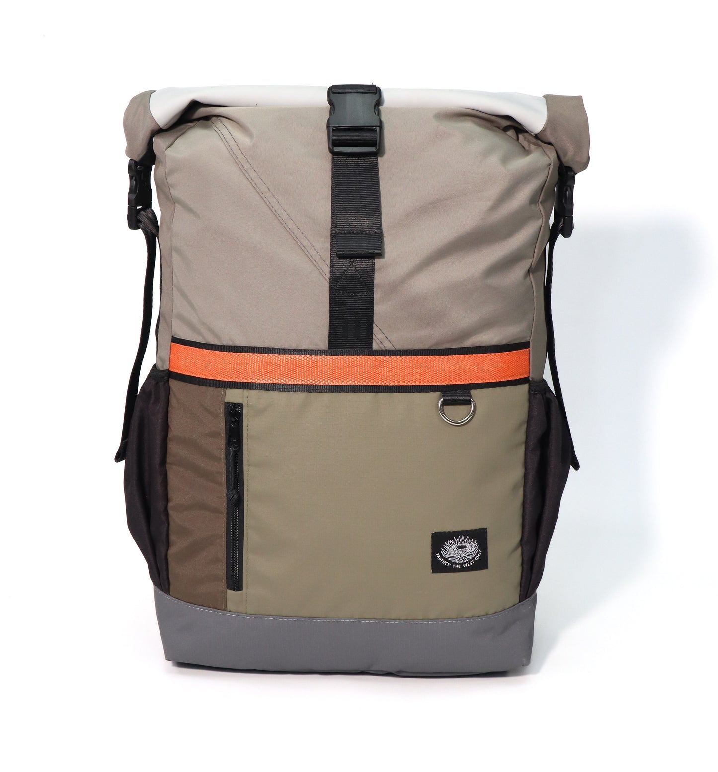 Roll Top Backpack (G - Brown)