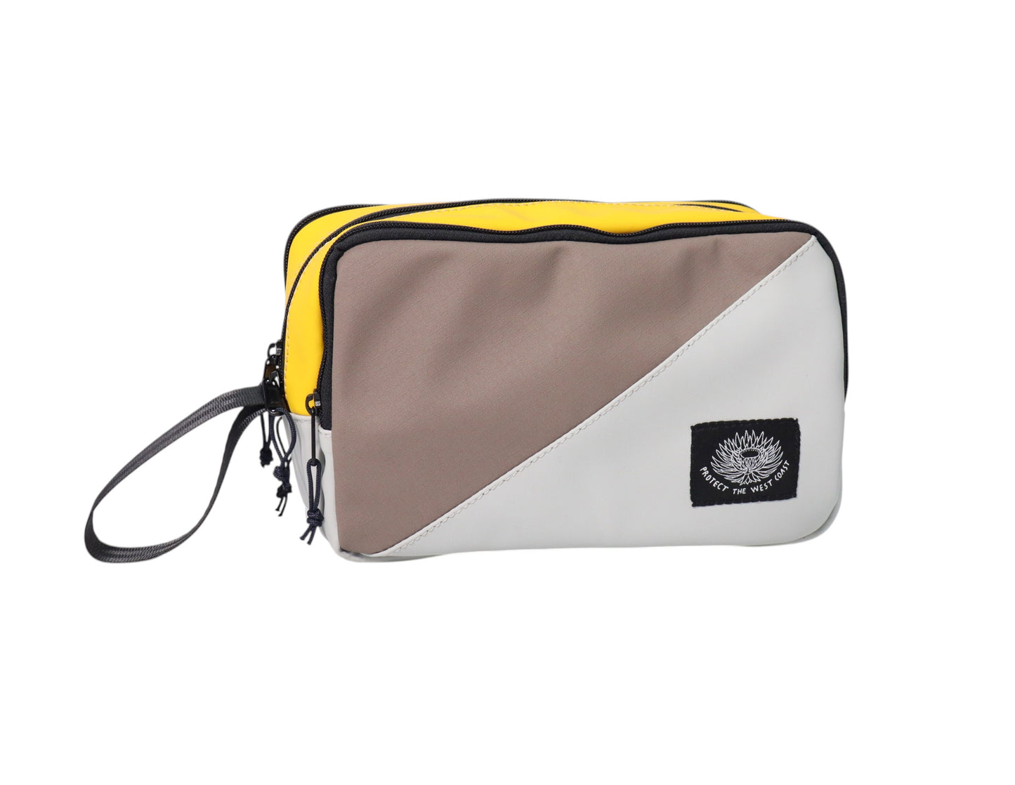 Multi-pocket Toiletry Bag (Grey-Yellow)