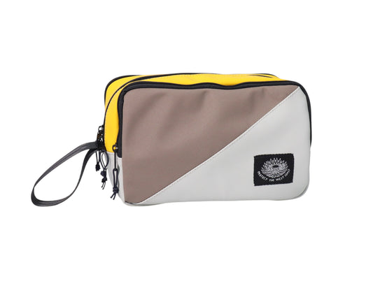 Multi-pocket Toiletry Bag (Grey-Yellow)