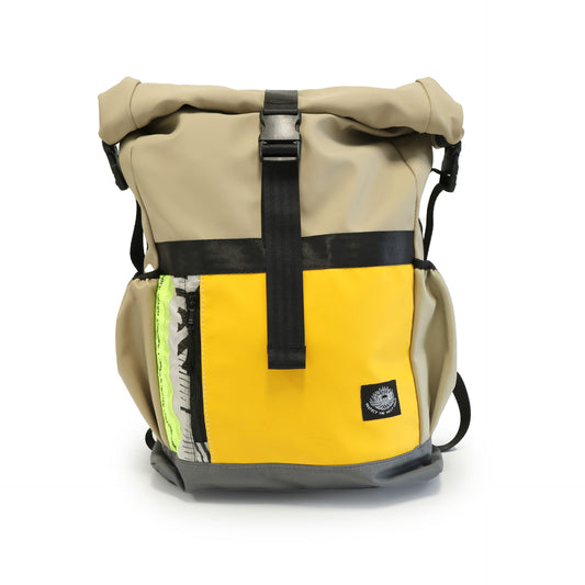 Roll Top Backpack (B-Yellow)