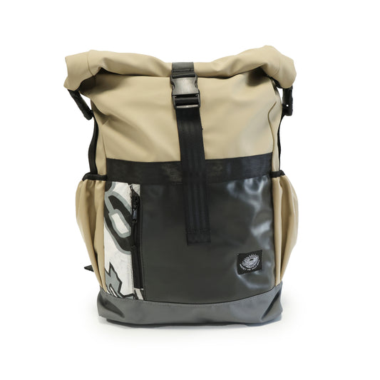 Roll Top Backpack (B-Black)