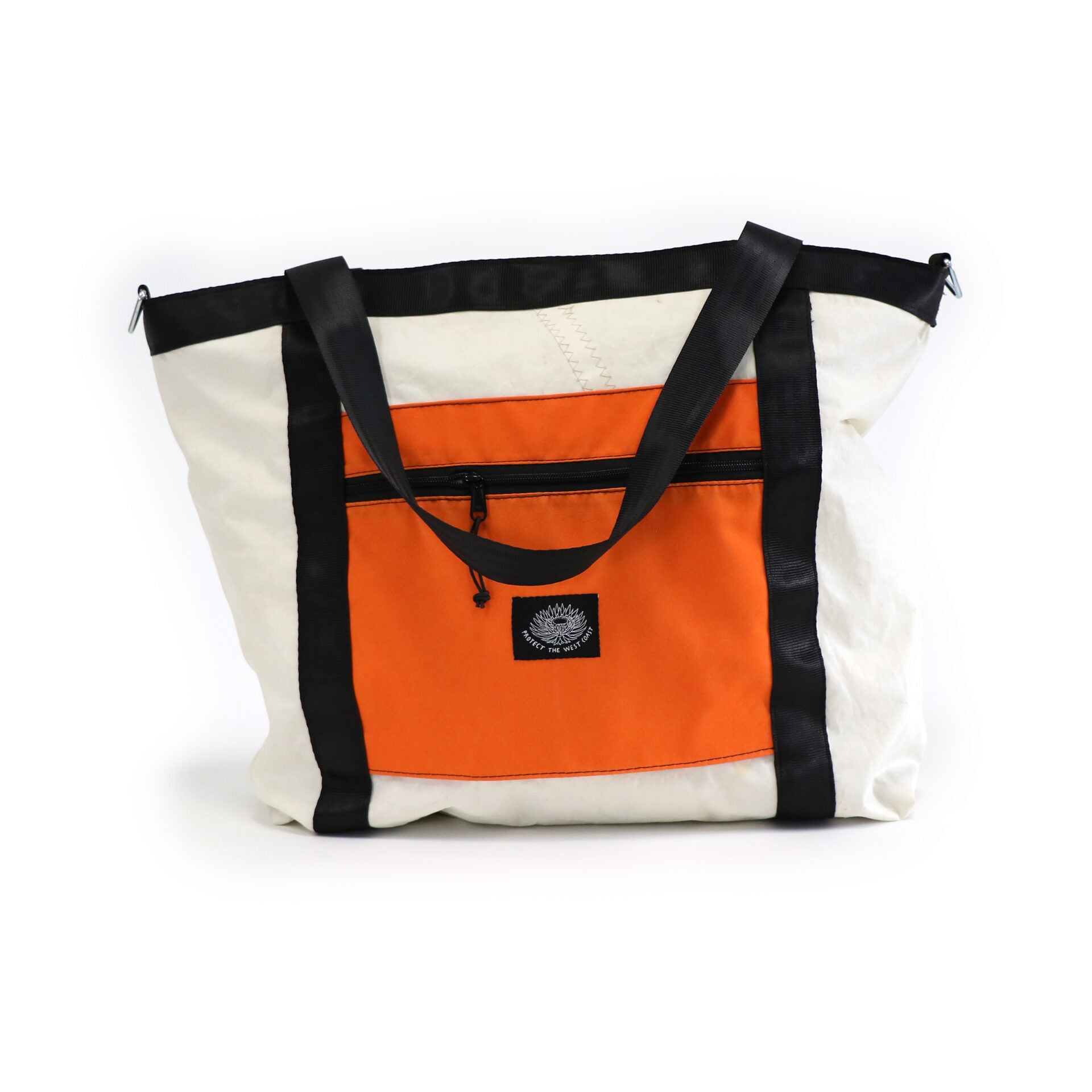 Standard Tote (with orange pocket) – Protect the West Coast